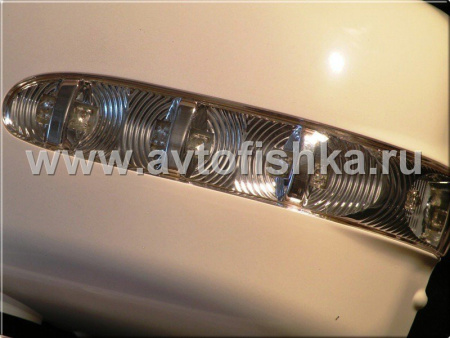 Mercedes G-class W463 (90-02) корпуса боковых зеркал со светодиодными поворотниками черные, комплект 2 шт.