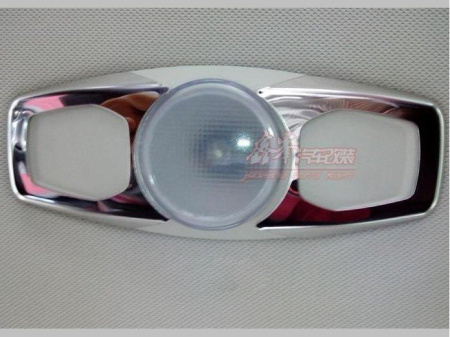 Ford Mondeo, Focus (07-) накладки на плафон салона из нержавеющей стали, комплект 2 шт.