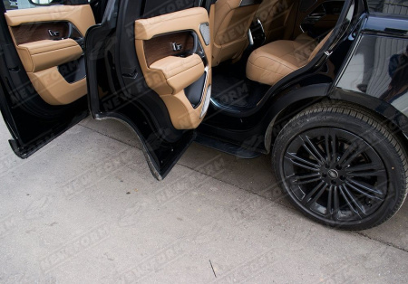 Land Rover Range Rover 5 поколение 2021 - 2023 Пороги черный молдинг