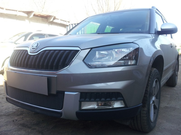 Skoda Yeti (14–) Защита радиатора, чёрная, низ