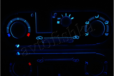 Mitsubishi Colt (96 - 03) CJ0 светодиодные шкалы (циферблаты) на климат