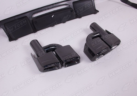 Mercedes-Benz CLS-Klasse W218 рестайлинг 2014 - 2017 Диффузор заднего бампера с черными насадками на глушитель 6.3 AMG