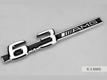 Табличка 6,3 AMG на крыло для автомобилей Mercedes-Benz