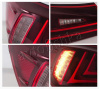Lexus IS250, IS350 (05-13) фонари задние красно-тонированные, светодиодные
