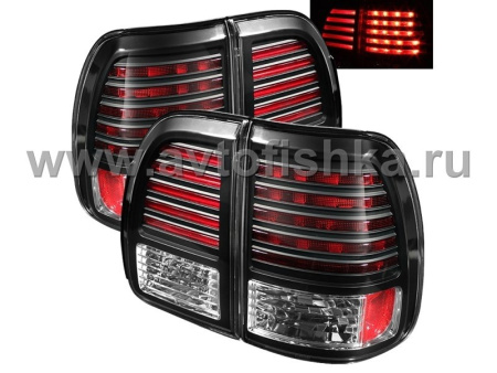 Lexus LX470 (1998-2002) фонари задние светодиодные черные, комплект 2 шт.