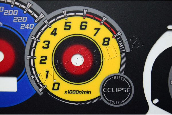 Mitsubishi Eclipse 3G светодиодные шкалы (циферблаты) на панель приборов