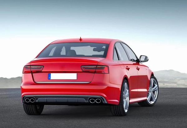 Диффузор S6 для Audi A6 штатная версия 2016-2018