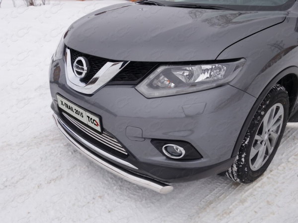 Nissan X-Trail (14–) Защита передняя нижняя (короткая) 60,3 мм