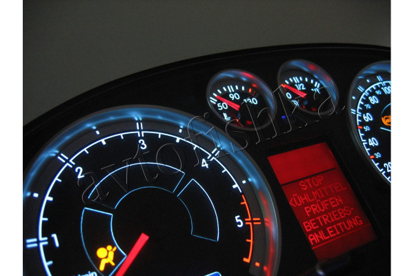 Audi A6 (C5) 97-04 светодиодные шкалы (циферблаты) на панель приборов - дизайн 1