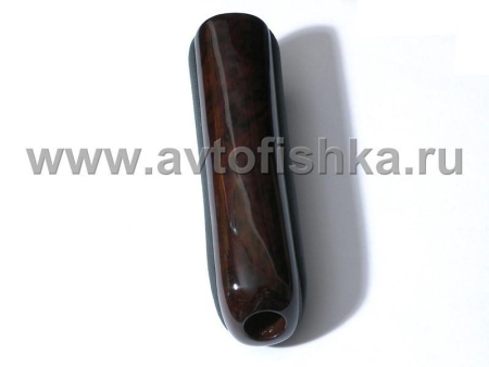 Toyota Land Cruiser 100 (98-07) ручка на рычаг ручного тормоза, темное дерево серая кожа.