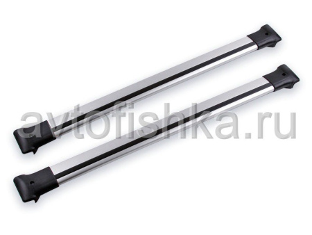 Volkswagen Touareg (03-10) эродинамические перекладины для продольных рейлингов крыши, серебристые поперечины