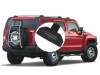 Hummer H3 (05-) рейлинги поперечные с замками, алюминиевые - багажник на крышу