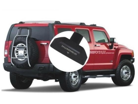 Hummer H3 (05-) рейлинги поперечные с замками, алюминиевые - багажник на крышу