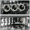 Nissan Pathfinder III, Navara (05-10) фары передние линзовые хромированные, со светящимися ободками, комплект 2 шт.