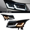 Chevrolet Cruze (2010-2016) фары передние черные линзовые c диодной подсветкой в стиле BMW