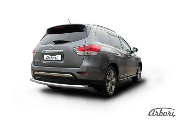 Защита заднего бампера Arbori d76 NISSAN PATHFINDER 2014-