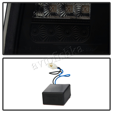 Lincoln Navigator (03-06) фонари задние светодиодные черно-хромированные, комплект 2 шт.