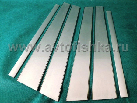 Mercedes-Benz W163 ML (98-05) накладки стоек дверей из нержавеющей стали с алюминием