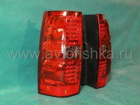 Chevrolet Tahoe, Suburban, GMC Yukon, Denali (07-) фонари задние светодиодные красно-тонированные, дизайн Оригинал, комплект 2 шт.