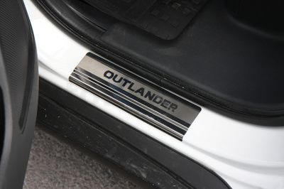 Накладка на внутренние пороги без логотипа (компл. 4шт.),Mitsubishi Outlander XL 2012-2015, 2015->, MIOU.31.3747