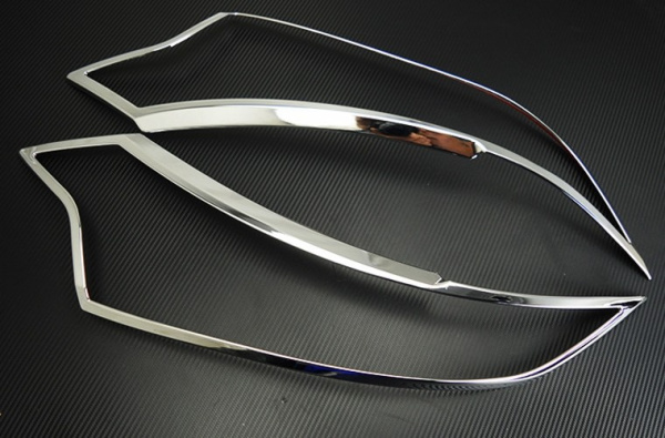 Mitsubishi Outlander (15–) Накладки на передние фары, хром