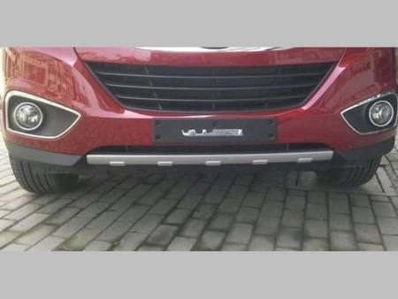 Hyundai Tucson ix35 (10-) пластиковые накладки на передний и задний бамперы, комплект 2шт.