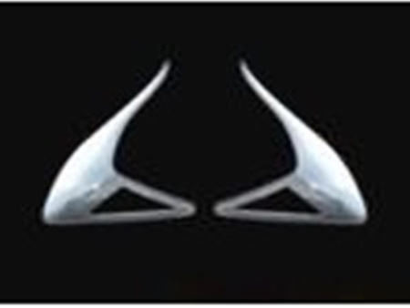 Toyota Highlander, Kluger (07-) хромированные декоративные накладки на задние фонари, комплект 2 шт.