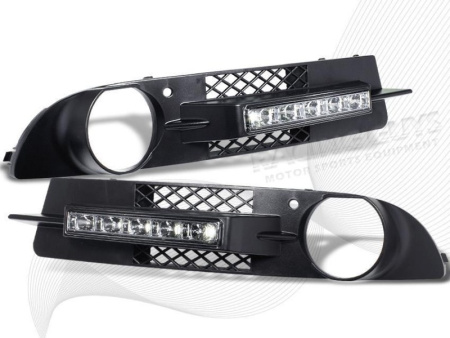 BMW 5 серии E60 (03-06) дневные ходовые огни DRL переднего бампера, комплект 2 шт.