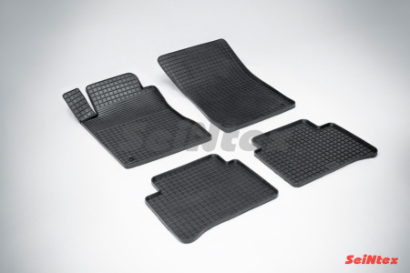 Mercedes E-Class W211 (02-06) резиновые коврики, дизайн "Сетка"