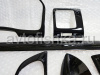 Toyota Land Cruiser Prado 120 (02-) накладки в салон автомобиля под дерево, цвет черный рояль (piano black), комплект 24 предмета.