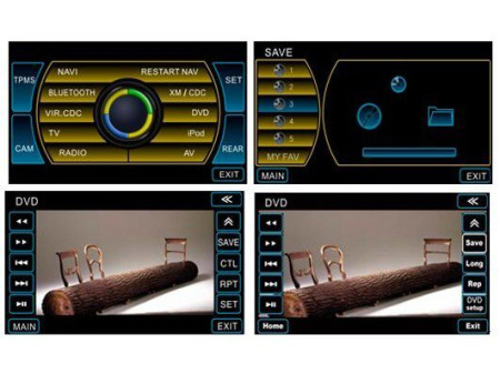 Mitsubishi Pajero 4 штатное головное устройство с GPS навигацией и HD 8" экраном, DVM-1400G HD