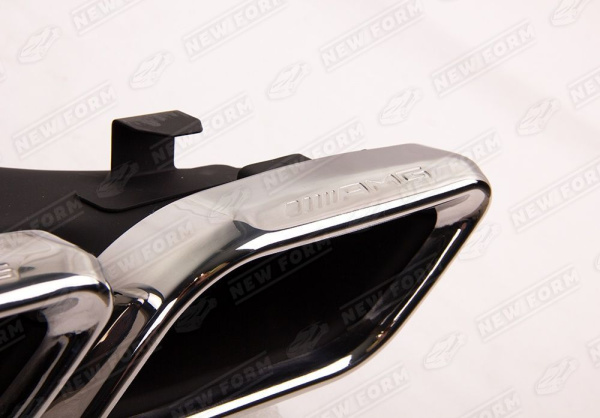 Mercedes-Benz C-Klasse W205 Coupe 2014 - 2018 Насадки на глушители хром