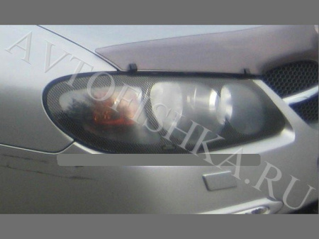 Защита передних фар карбон Nissan Almera 2000-2006