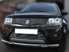 Защита передняя одинарная d60 с дневными ходовыми огнями Suzuki Grand Vitara (12-)