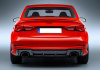 Черный диффузор RS3 S-line для Audi A3 седан 2017-2020