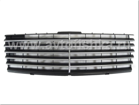 Mercedes C-class W202 черная вставка в штатную рамку радиаторной решетки, дизайн "Авангард".
