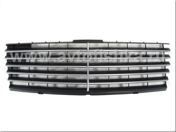 Mercedes C-class W202 черная вставка в штатную рамку радиаторной решетки, дизайн "Авангард".