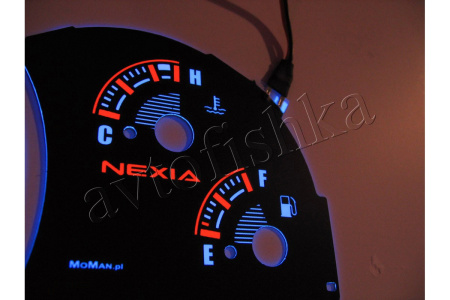 Daewoo Nexia светодиодные шкалы (циферблаты) на панель приборов