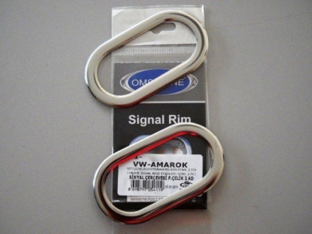 Volkswagen Amarok (2010-) окантовка на повторители поворота из нержавеющей стали, комплект 2 шт.