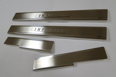 Infiniti FX (09-) накладки на внутренние пороги, к-кт 4шт.