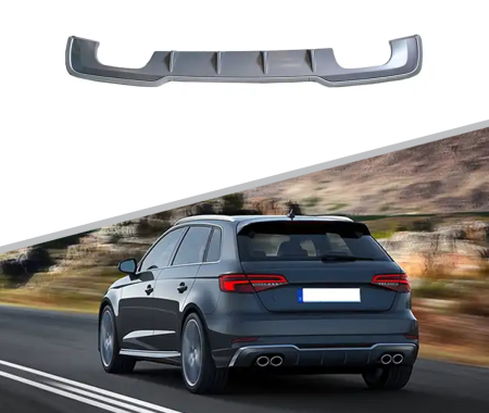 Диффузор S3 S-line для Audi A3 хэтчбек штатная версия