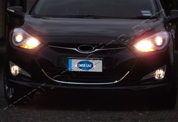 Hyundai i40 (12–) Окантовка на решетку воздухозаборника, нерж., 1 часть, U type