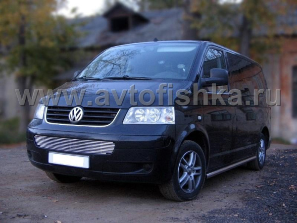 Volkswagen T5 Multivan, Transporter (03-09) накладка на решетку бампера