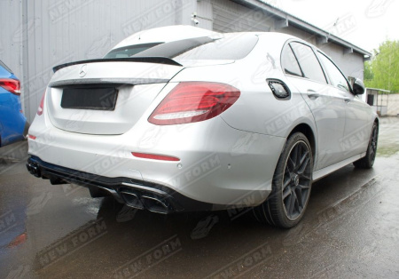 Mercedes-Benz C-Klasse W205 2014 - 2018 Диффузор заднего бампера 6.3S AMG с черными насадками