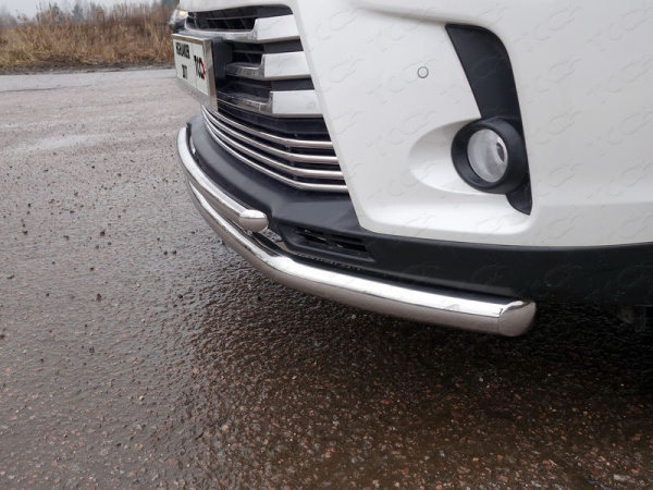 Toyota Highlander (17–) Защита передняя нижняя (двойная) 60/42,4 мм
