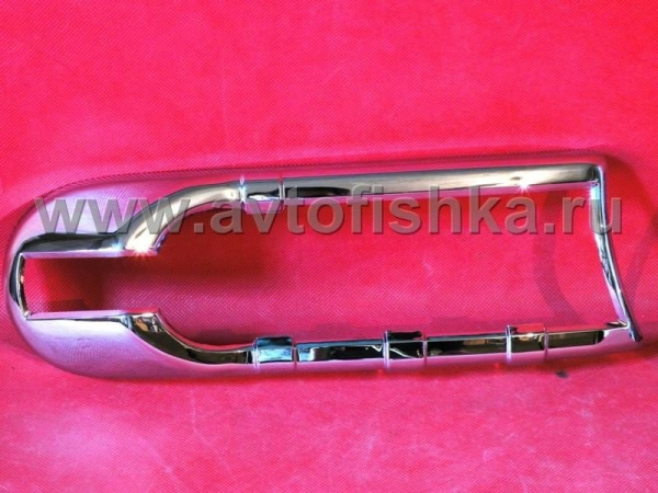 Toyota FJ Cruiser (07-) хромированные декоративные накладки на передние фонари поворотников, комплект 2 шт.