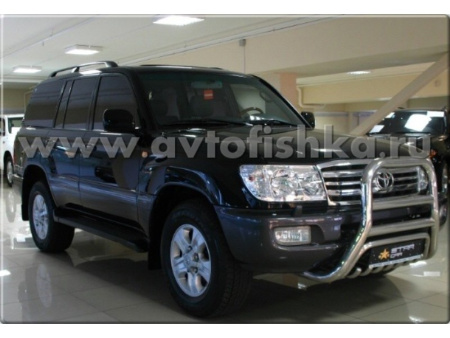 Toyota Land Cruiser 100 (03-07) радиаторная хромированная решетка, с эмблемой, оригинал.