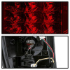 Jeep Grand Cherokee (05-09) фонари задние светодиодные красно-хромированные, комплект 2 шт.