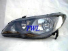 Honda Civic VIII (06-) фары передние черные, комплект 2 шт.
