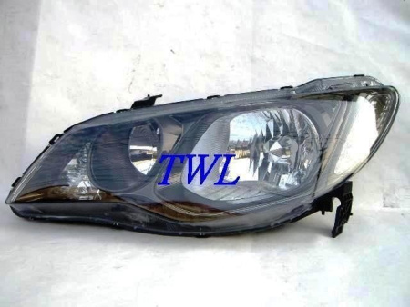 Honda Civic VIII (06-) фары передние черные, комплект 2 шт.